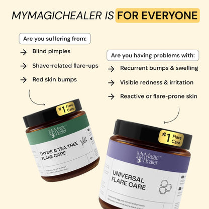 MyMagicHealer Universal Flare Care | Essential Oil Free | Baby Dermatitis, Diaper Rash, Eczema, Psoriasis, Impetigo | Wound Car - Maple Wellness Supplements