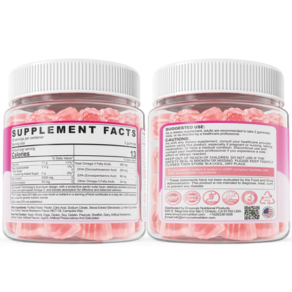 Myo-Inositol & D-Chiro Ideal 40:1, Inositol + Omega-3(3:1) Gummies, Hormone Balance for Women | Sugar Free Inositol Gummies w/Omega 3 DHA:EPA (3:1), Inositol Supplement for Cycle Health, Vegan, 60 Ct - Maple Wellness Supplements