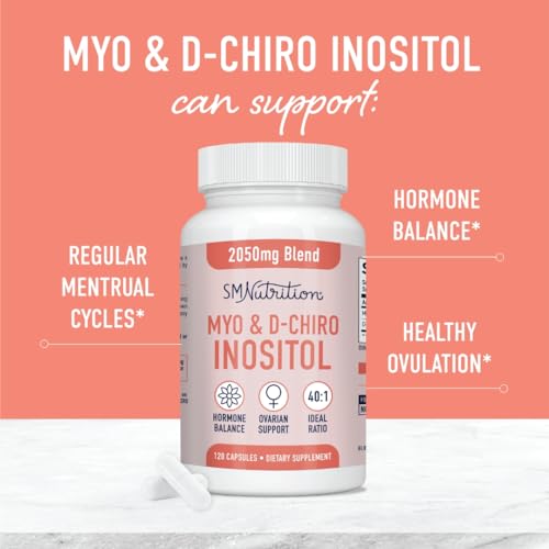 Myo-Inositol & D-Chiro Inositol | Hormone Balance for Women | Ideal 40:1 Ratio | Myo Inosit - Maple Wellness Supplements