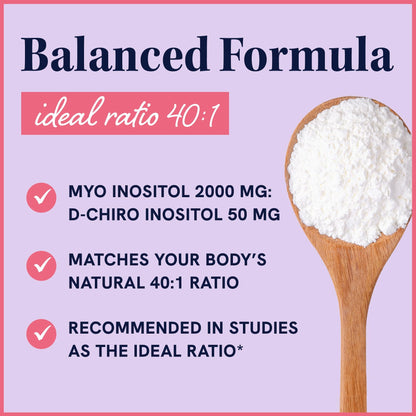 Myo-Inositol & D-Chiro Inositol Powder | Hormone Balance for Women | Ideal 40:1 Ratio - Maple Wellness Supplements
