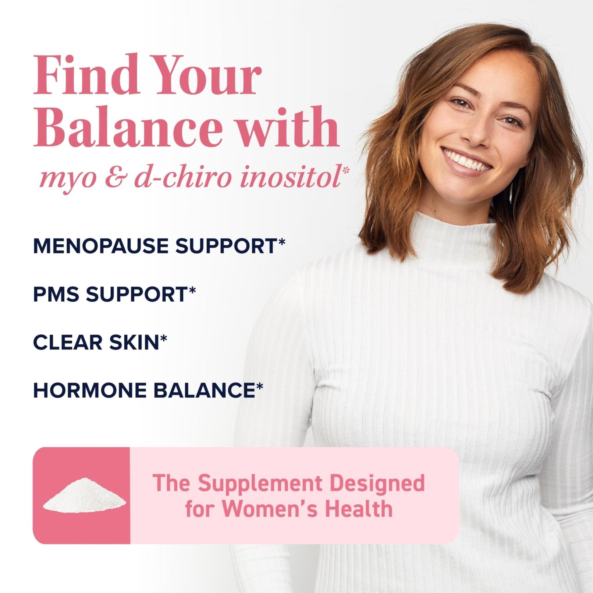 Myo-Inositol & D-Chiro Inositol Powder | Hormone Balance for Women | Ideal 40:1 Ratio | Myo 2000mg, D Chiro 50mg | Regulate Menstrual Cycle and Support Ovarian Health | 30 Servings, 2.17 oz. - Maple Wellness Supplements