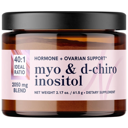 Myo-Inositol & D-Chiro Inositol Powder | Hormone Balance for Women | Ideal 40:1 Ratio | Myo 2000mg, D Chiro 50mg | Regulate Menstrual Cycle and Support Ovarian Health | 30 Servings, 2.17 oz. - Maple Wellness Supplements