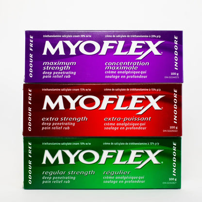 Myoflex Pain Relief Rub | Odourless | Provides Deep Penetrating Relief of Muscle Soreness & Joint Pain | Menthol Free | Stain Free | Non-Greasy | Great for Ages 2+ | 100 Grams (Maximum Strength) - Maple Wellness Supplements