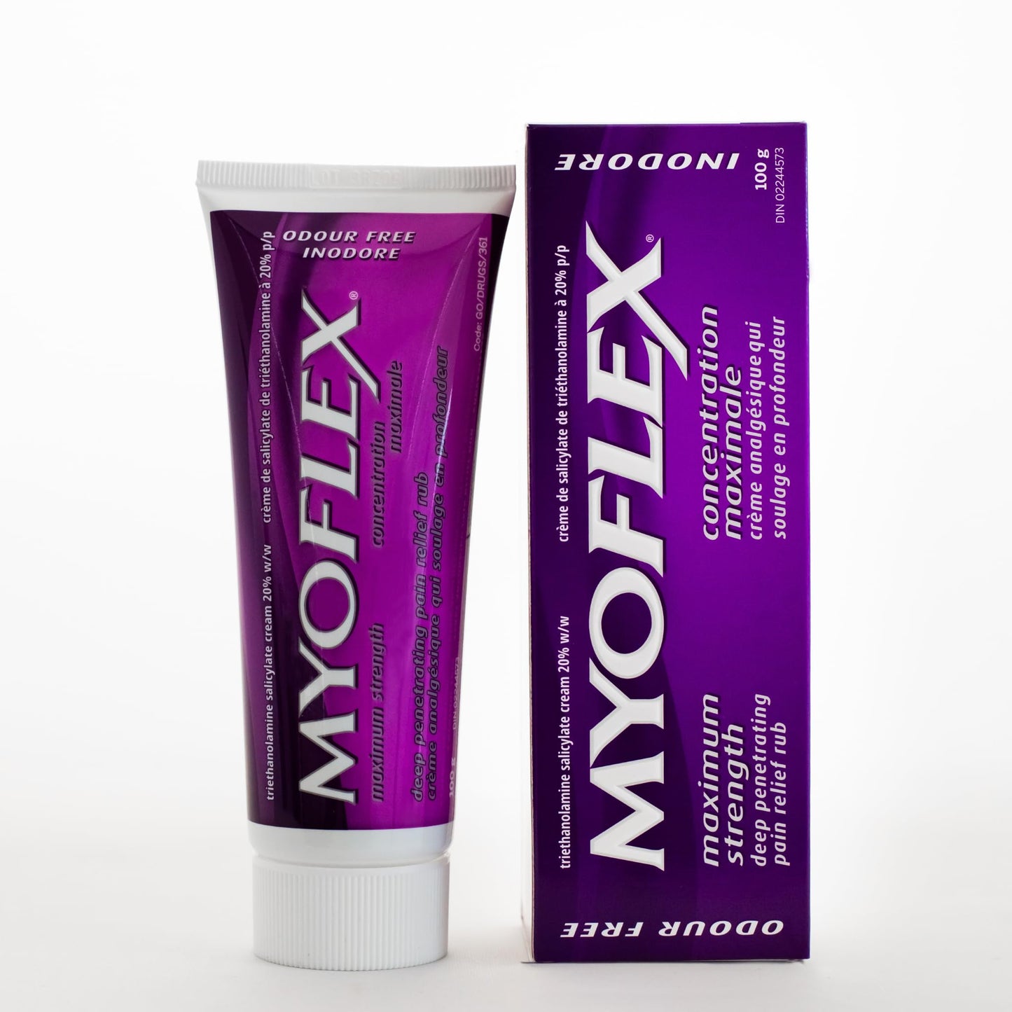 Myoflex Pain Relief Rub | Odourless | Provides Deep Penetrating Relief of Muscle Soreness & Joint Pain | Menthol Free | Stain Free | Non-Greasy | Great for Ages 2+ | 100 Grams (Maximum Strength) - Maple Wellness Supplements