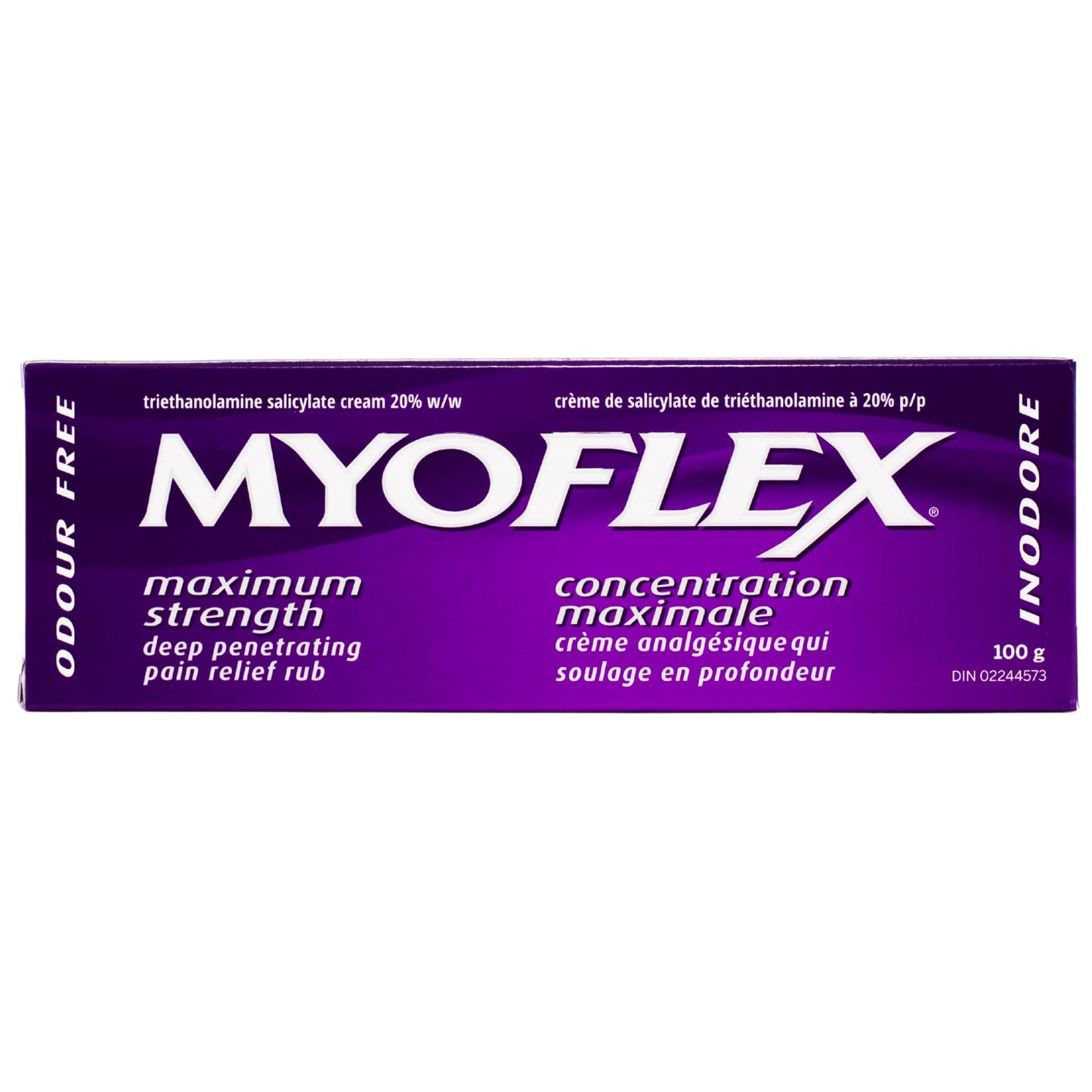 Myoflex Pain Relief Rub | Odourless | Provides Deep Penetrating Relief of Muscle Soreness & Joint Pain | Menthol Free | Stain Free | Non-Greasy | Great for Ages 2+ | 100 Grams (Maximum Strength) - Maple Wellness Supplements