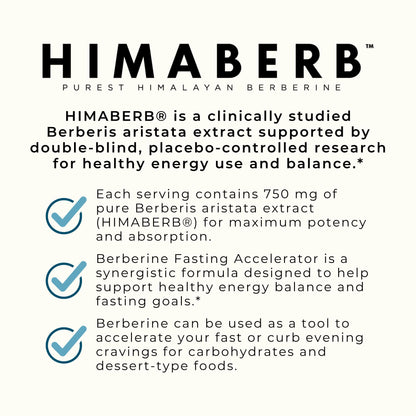 MYOXCIENCE Berberine Fasting Accelerator | Himaberb Berberine HCL with ALA (Alpha Lipoic Acid) and Biotin (90 Capsules) - Maple Wellness Supplements