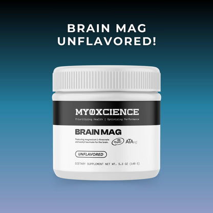 MYOXCIENCE Brain Mag | Magnesium L-Threonate Magtein & Magnesium Glycinate Powder (Unflavored) (60 Servings) - Maple Wellness Supplements