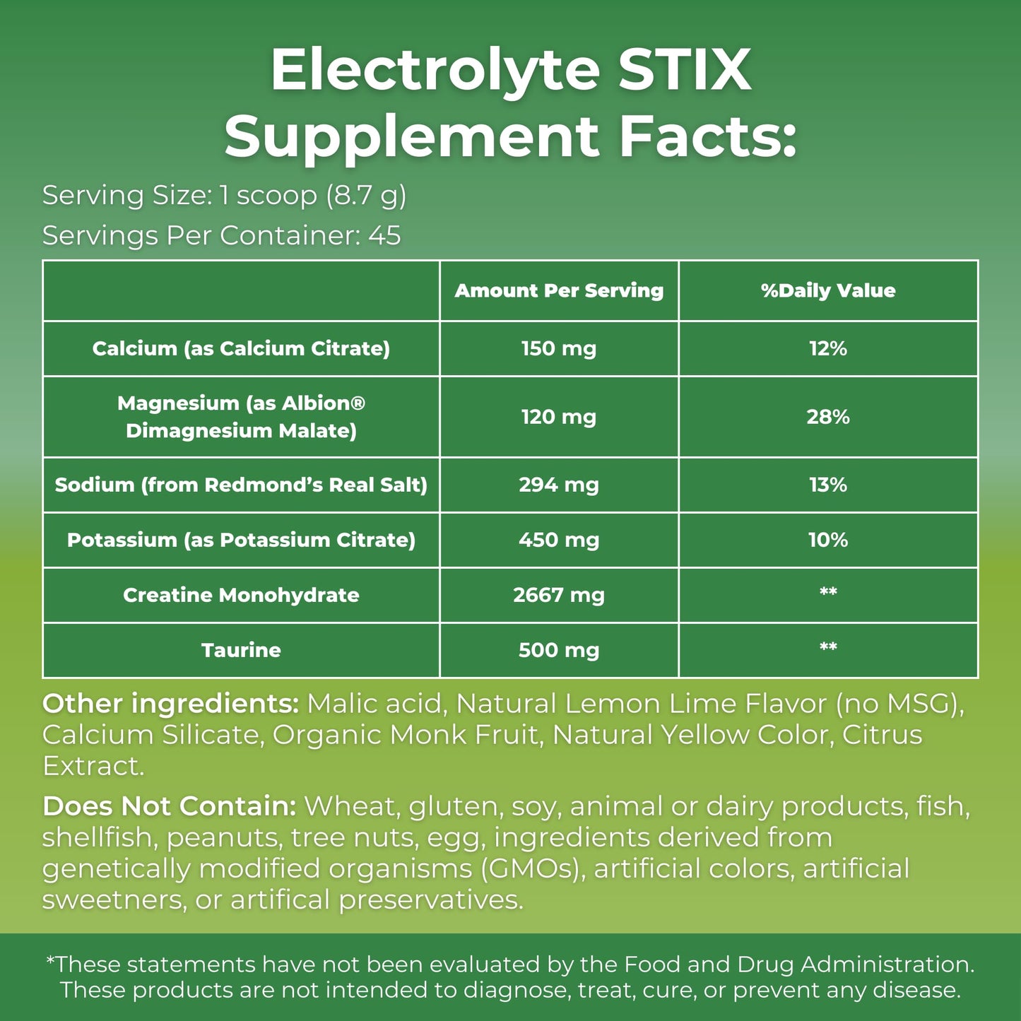 MYOXCIENCE Electrolyte STIX | Creatine Electrolyte Powder | Recovery from Exercise & Muscle Development w/Real Salt (Lemon Lime Flavor) (Jar 45 ct) - Maple Wellness Supplements