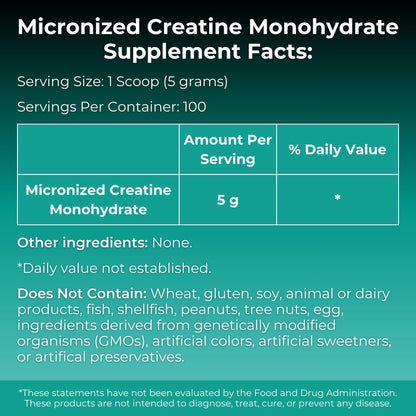 MYOXCIENCE Micronized Creatine | Supports Muscle Performance, Lean Body Mass, & Cognition | 100 Servings - Maple Wellness Supplements