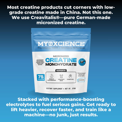 MYOXCIENCE Micronized Creavitalis Creatine | The World’s Purest Micronized Form of Creatine Monohydrate | Supports Muscle Performance - Maple Wellness Supplements