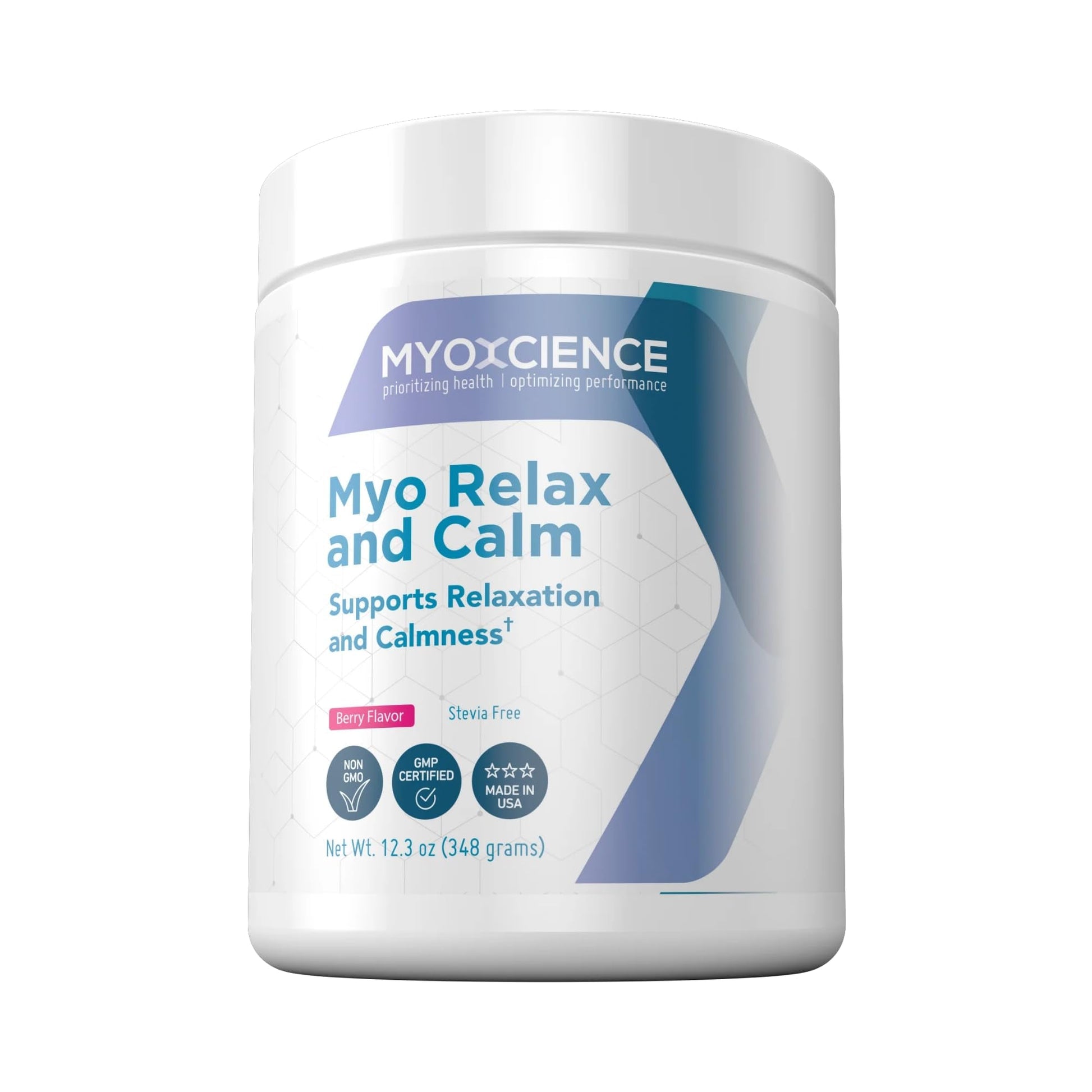 MYOXCIENCE Myo Relax & Calm | Myo-Inositol, L-Theanine, Taurine, Magnesium & GABA | Supports Sleep, Neurotransmitter & Hormone Support (Berry Flavor) (60 Servings) - Maple Wellness Supplements