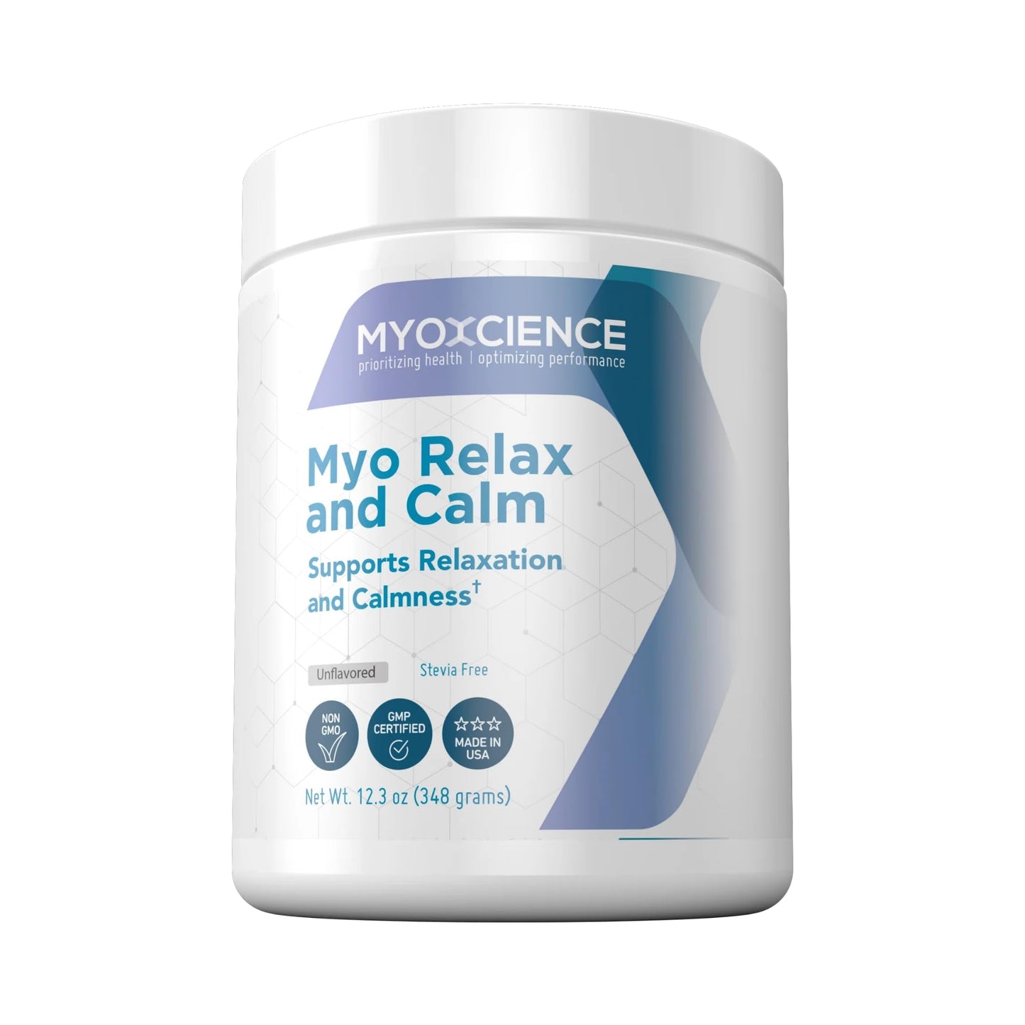 MYOXCIENCE Myo Relax & Calm | Myo-Inositol, L-Theanine, Taurine, Magnesium & GABA | Supports Sleep, Neurotransmitter & Hormone Support (Unflavored) (60 Servings) - Maple Wellness Supplements