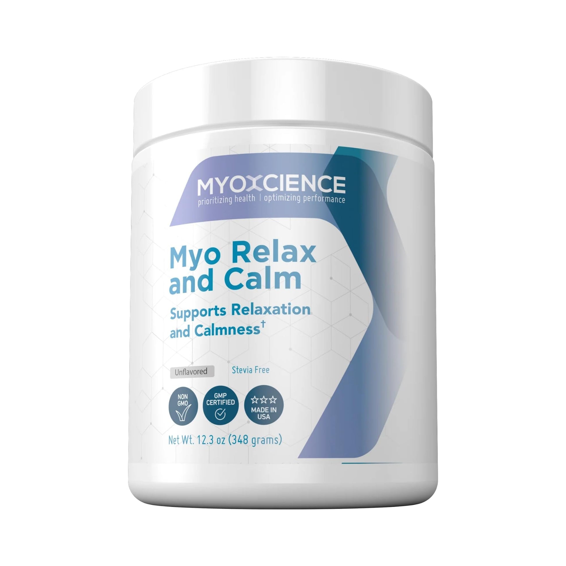 MYOXCIENCE Myo Relax & Calm | Myo-Inositol, L-Theanine, Taurine, Magnesium & GABA | Supports Sleep, Neurotransmitter & Hormone Support (Unflavored) (60 Servings) - Maple Wellness Supplements