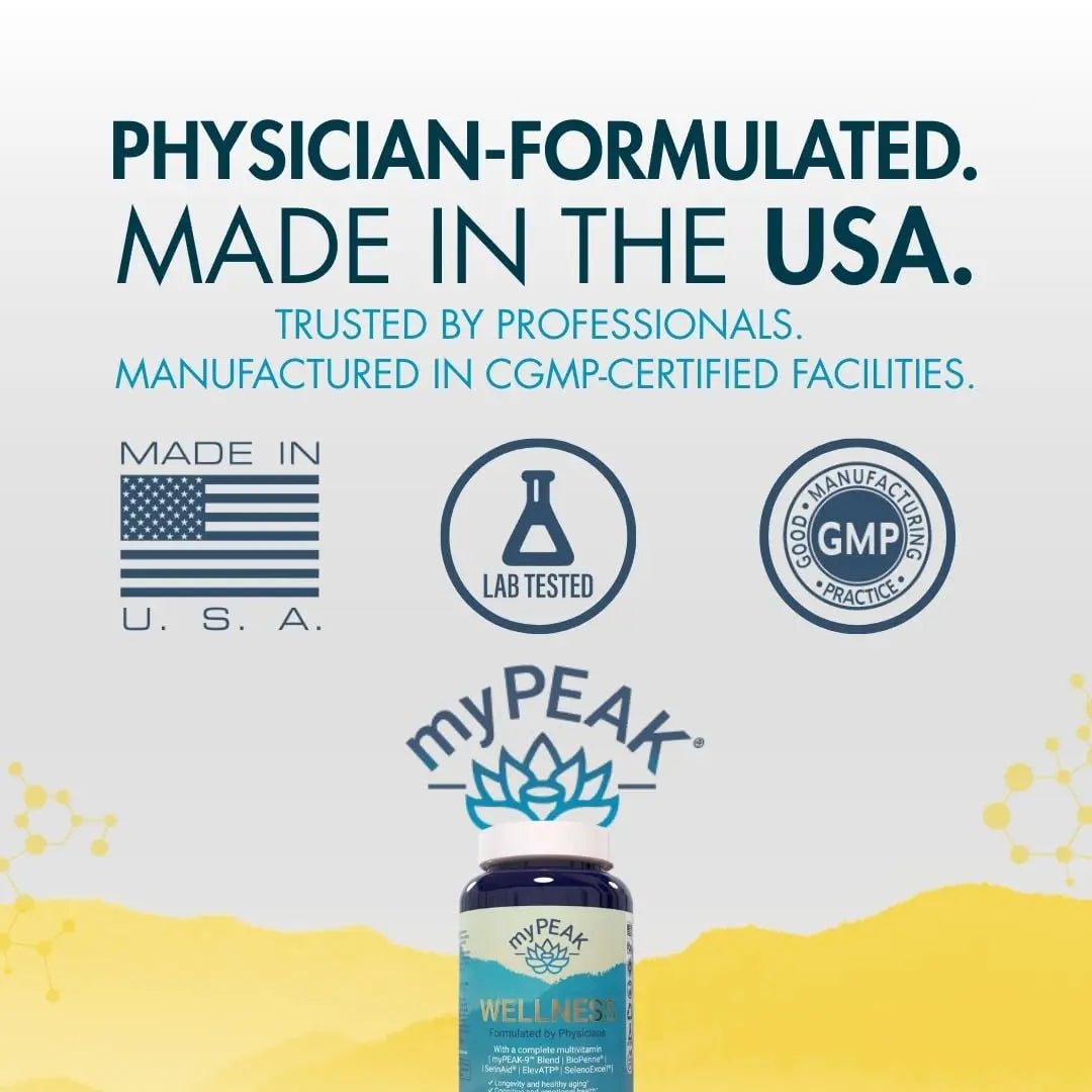 myPEAK PeakBiotic: The Ultimate Vegan Synbiotic with 50 Billion CFU Probiotics Prebiotics Postbiotics Modbiotics and Gut Lining to Enhance Digestion, Skin, and Mood with 2-Month Supply, 60 Capsules - Maple Wellness Supplements