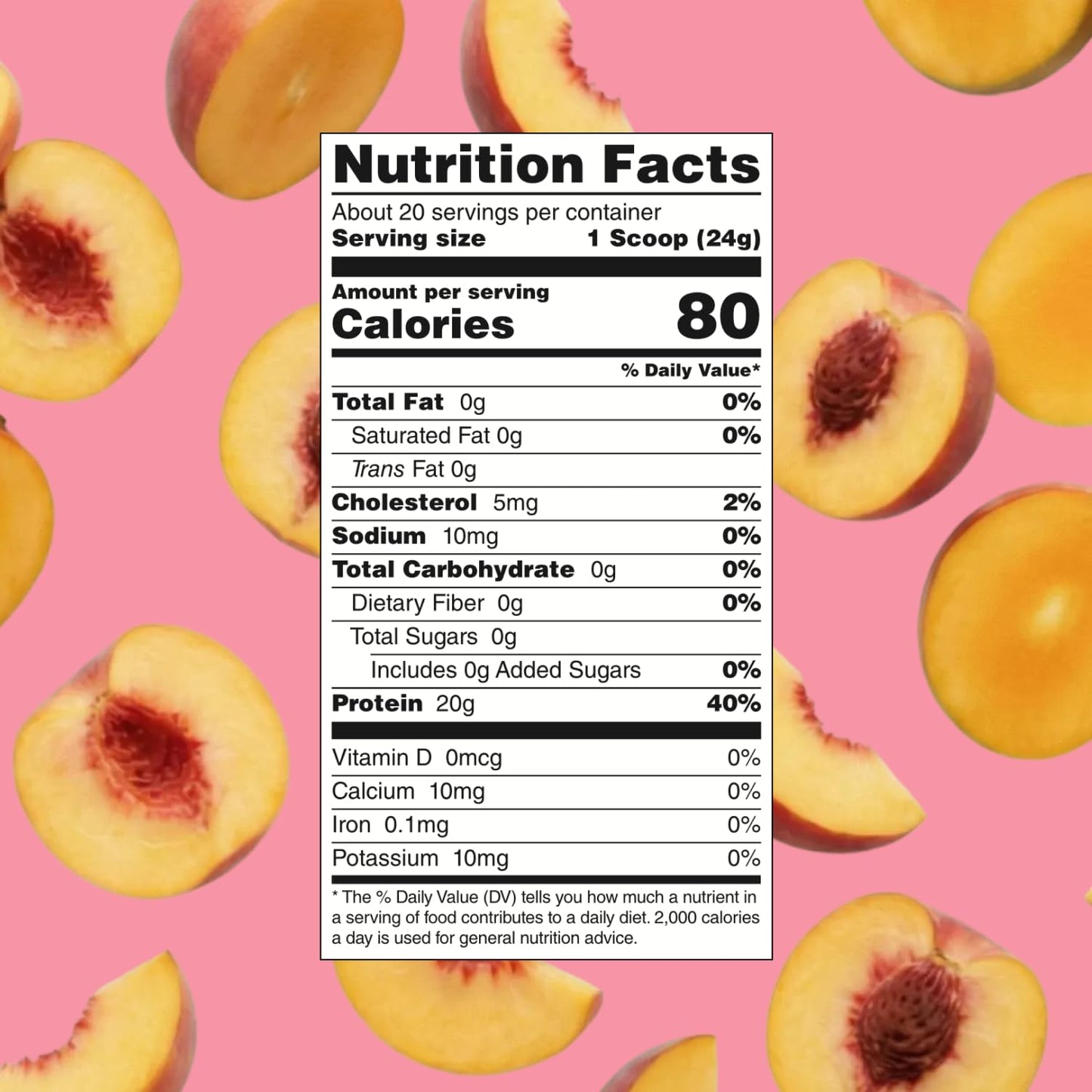 Myprotein Clear Whey Isolate Protein Powder, 1.1 Lb (20 Servings) Peach Mango, 20g Protein per Serving, Naturally Flavored Drink Mix - Maple Wellness Supplements