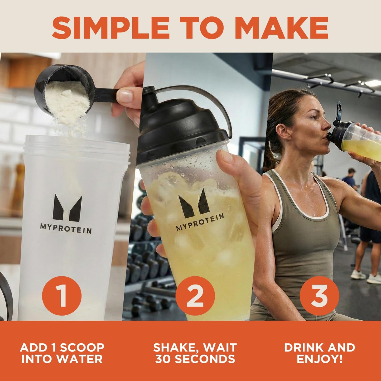 Myprotein Clear Whey Isolate Protein Powder, 1.1 Lb (20 Servings) Peach Mango, 20g Protein per Serving, Naturally Flavored Drink Mix - Maple Wellness Supplements