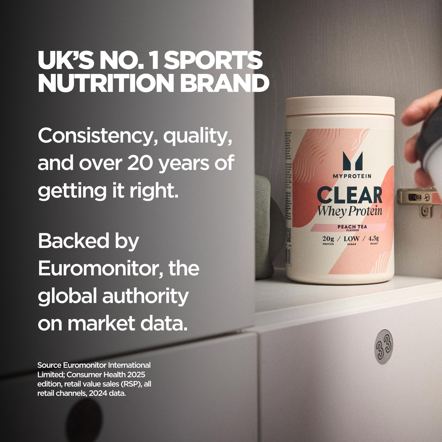 Myprotein Clear Whey Isolate Protein Powder, 20 Servings (1.1lbs) Orange Cream, 20g Protein per Serving, Naturally Flavored Drink Mix, Daily Protein Intake for Superior Performance - Maple Wellness Supplements