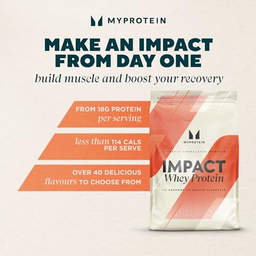 Myprotein Impact Whey Protein Blend, Vanilla, 2.2 lbs (40 Servings) - Maple Wellness Supplements