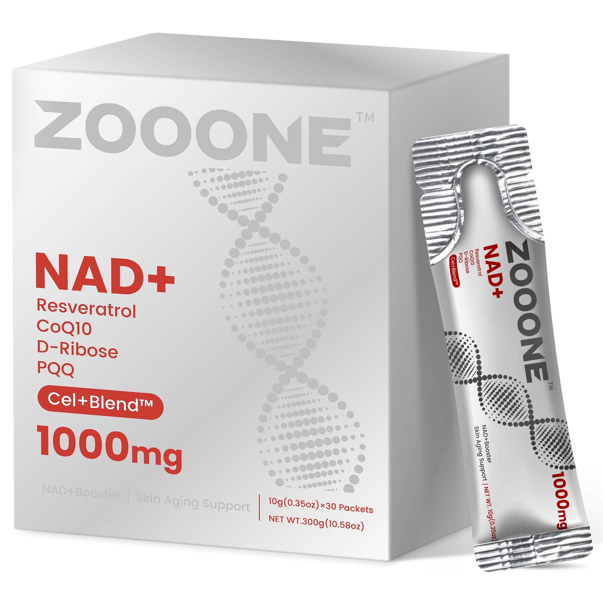 NAD+ 1000mg Liquid Packets Supplement - Premium Nicotinamide Riboside & Resveratrol for Cellular Energy,Advanced NAD Booster for Men & Women (90 Pocket) - Maple Wellness Supplements