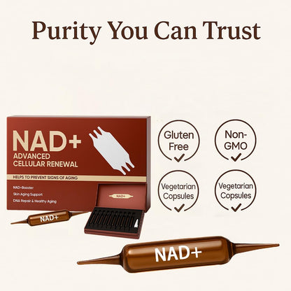 NAD Advanced Cellular Renewal - 1200mg NAD Supplement for Skin Aging Support Energy & Focus - 10 Vials (1) - Maple Wellness Supplements