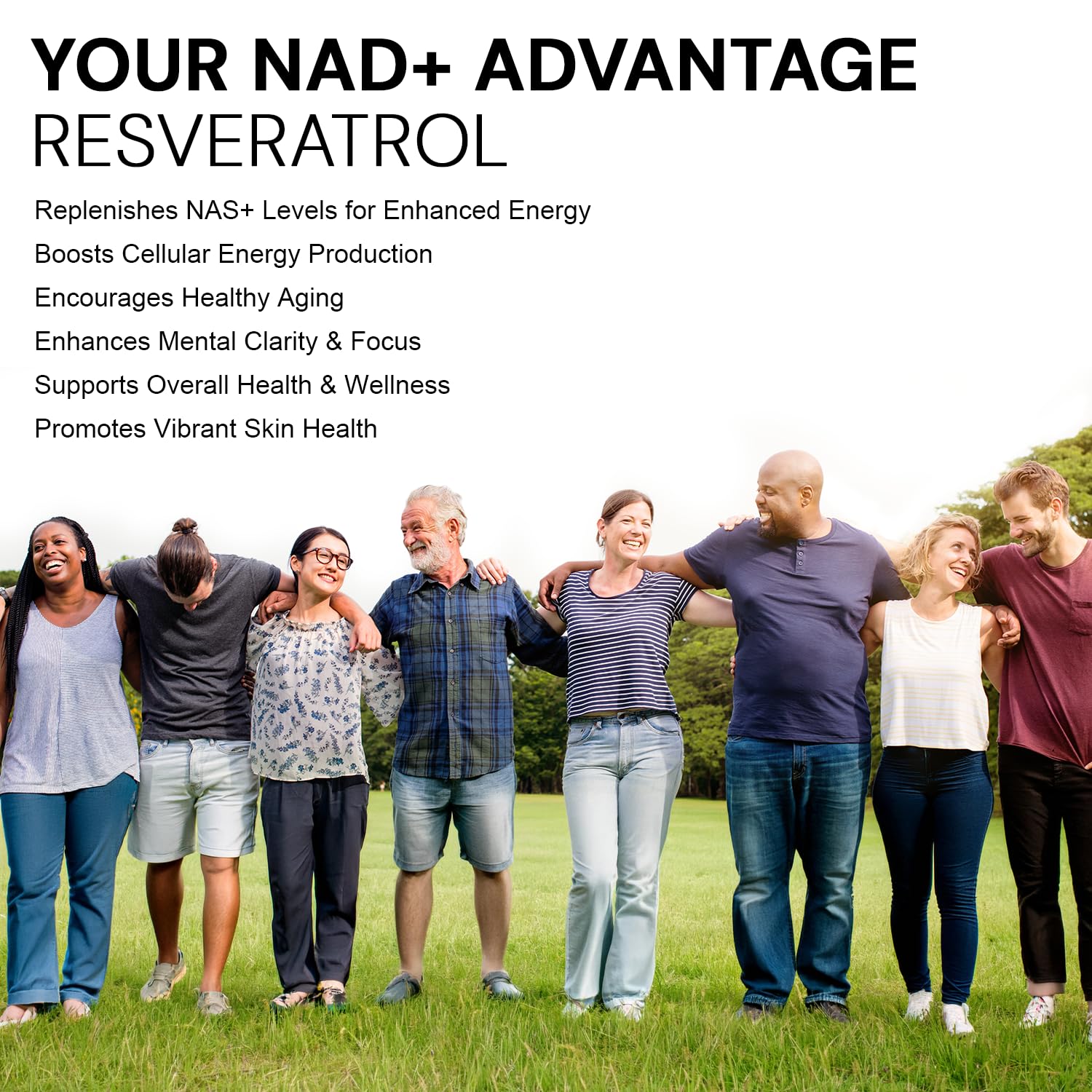 NAD+ Resveratrol Supplement with Quercetin – NMN Alternative for Cellular Energy Support, Focus & Healthy Aging – High Potency 500mg NAD+ Formula, Vegan, Non-GMO, Gluten-Free, Made in USA, 60 Capsules - Maple Wellness Supplements