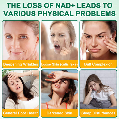 NAD Supplement 120 Capsules, Liposomal Nicotinamide Riboside, Resveratrol, Quercetin, NAD Nicotinamide Riboside Resveratrol 910mg for Women & Men, NAD Supplement for Anti Aging and Cell Regeneration - Maple Wellness Supplements