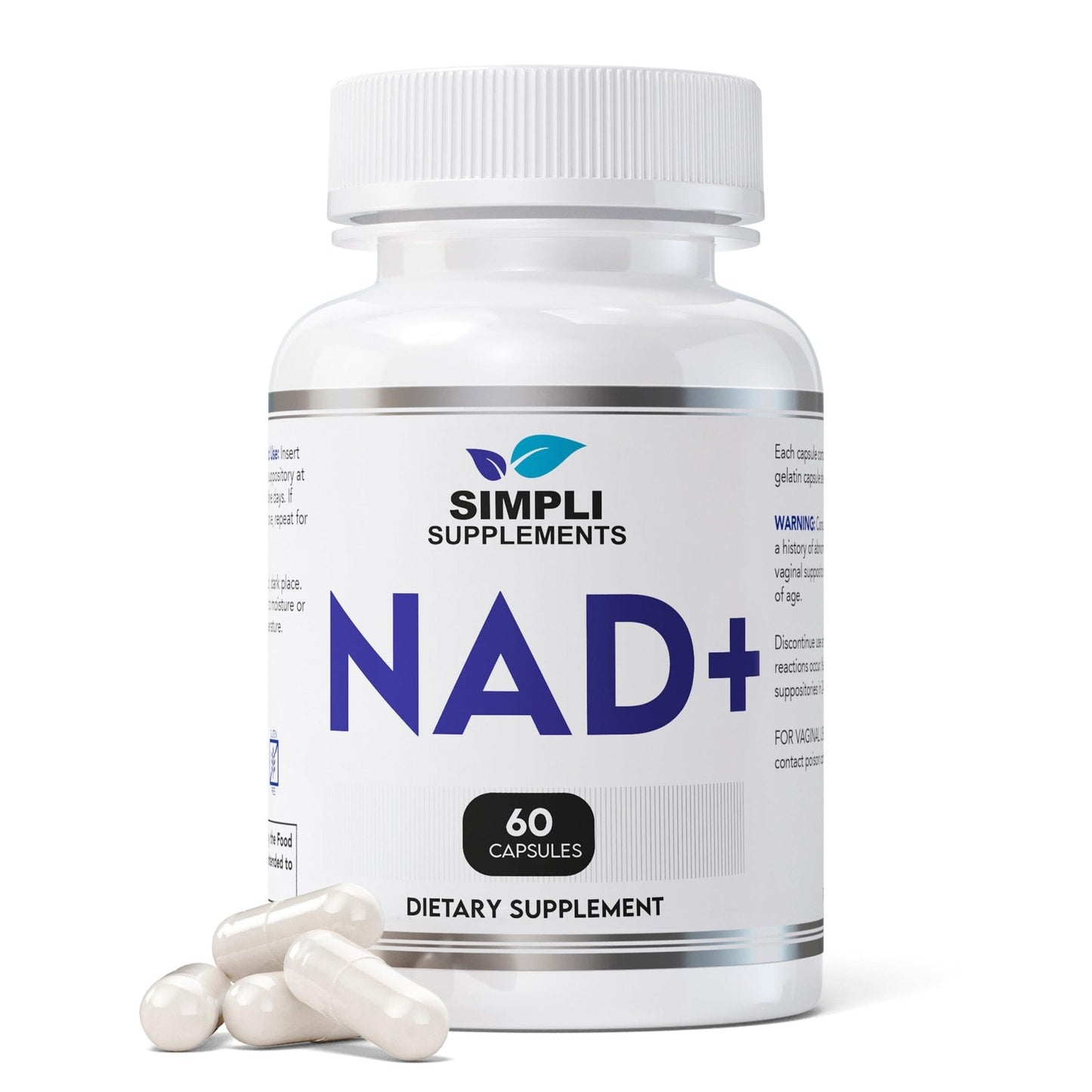 NAD Supplement for Anti-Aging and Cell Regeneration | NAD Booster 500mg Per Serving | NMN Supplement Alternative | Similar to Nicotinamide Riboside | 60 Capsules (30 Day Supply) - Maple Wellness Supplements