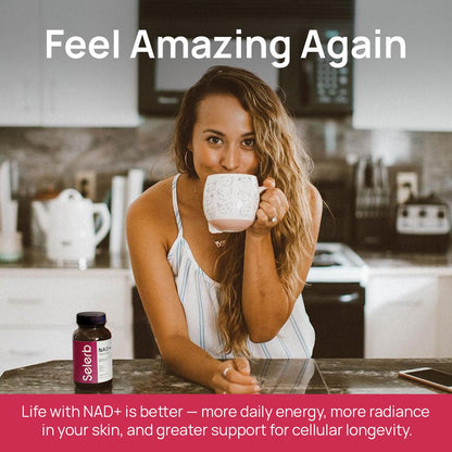 NAD+ Supplement for Women - NMN Alternative with β-NAD+, Trans-Resveratrol, CoQ10, D-Ribose - Promotes Cellular Renewal, Energy, and Radiant Skin Health - 60 Capsules Advanced - Maple Wellness Supplements