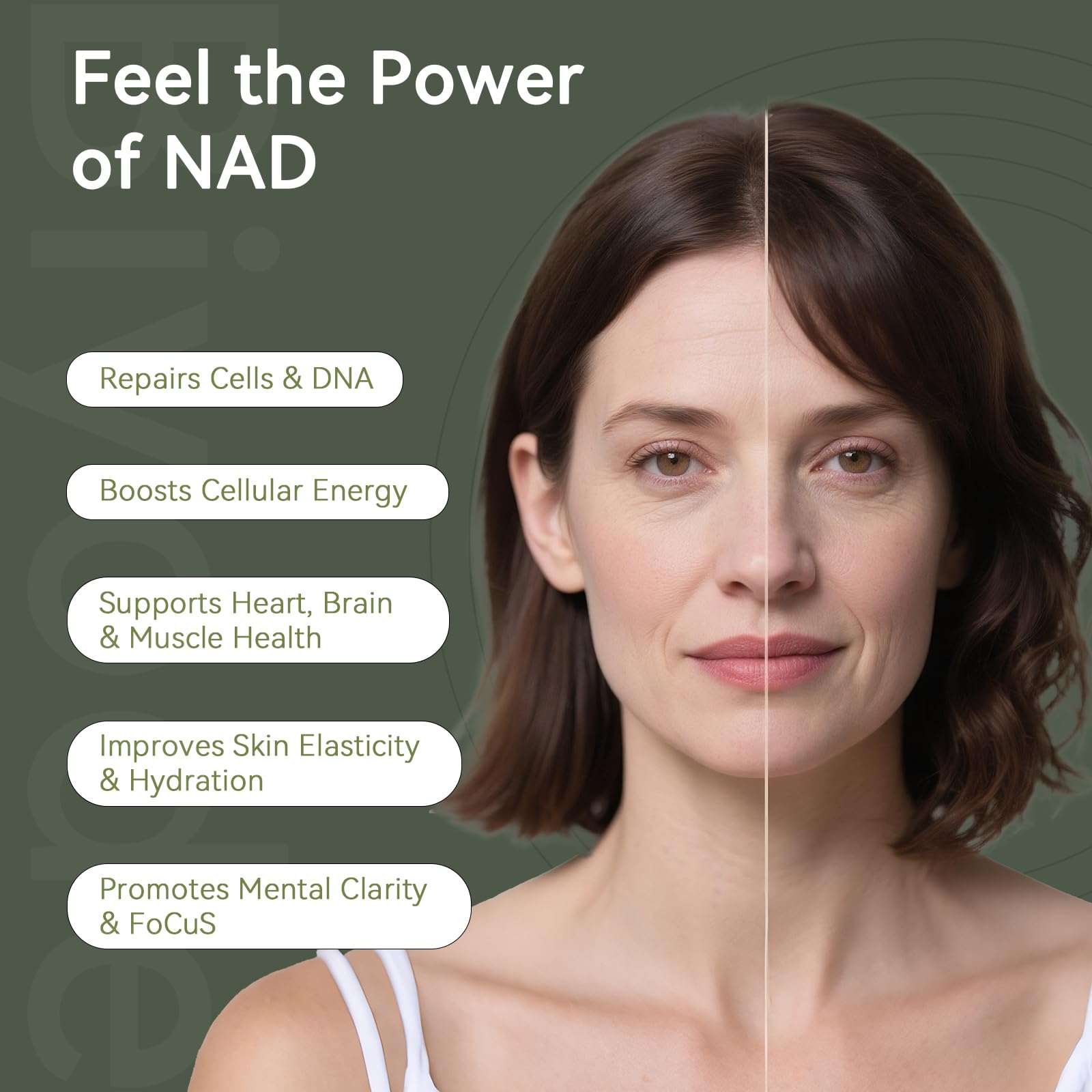 NAD Supplement with Liposomal Resveratrol – 900mg NAD Booster with Quercetin Phytosome for Energy, Focus & Healthy Aging – Cellular Support for Adults 30+ – 80 Capsules, 40-Day Supply - Maple Wellness Supplements