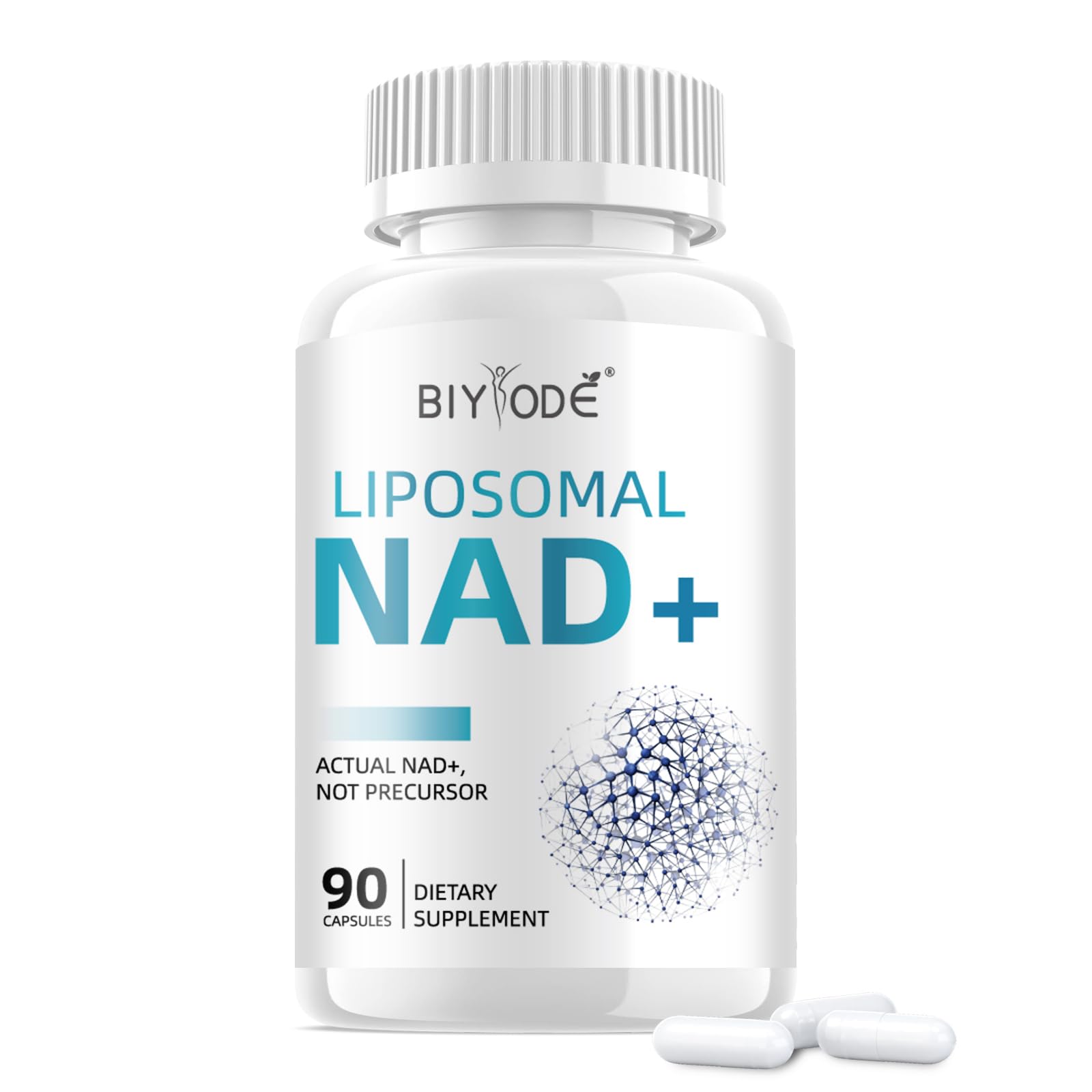NAD Supplement with Liposomal Resveratrol – 900mg NAD Booster with Quercetin Phytosome for Energy, Focus & Healthy Aging – Cellular Support for Adults 30+ – 80 Capsules, 40-Day Supply - Maple Wellness Supplements