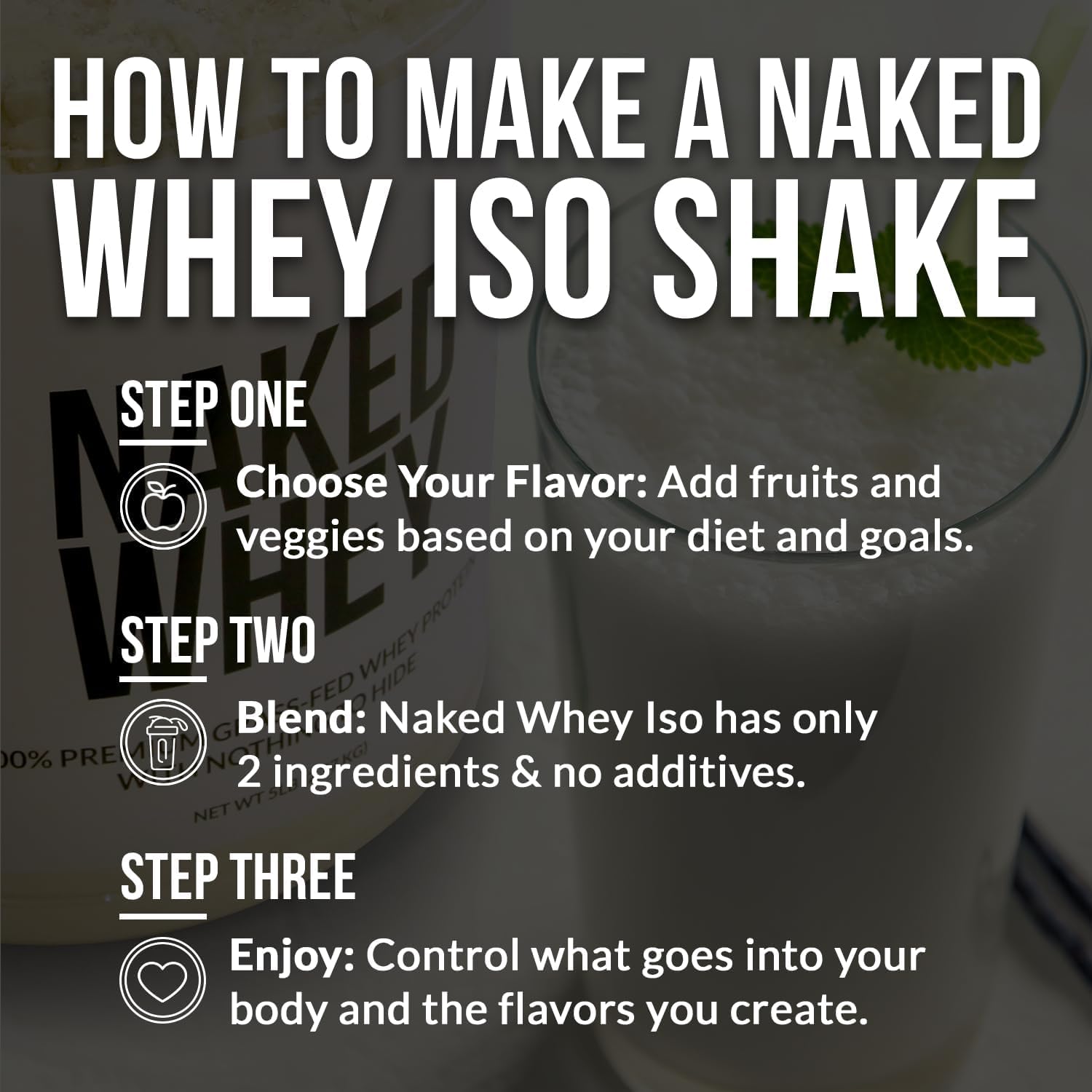 NAKED Chocolate Whey Isolate Protein - Only 6 Ingredients, 30g Grass-Fed Protein, Undenatured, No GMO, No Soy, Gluten-Free, No Preservatives - 24 Servings - Maple Wellness Supplements