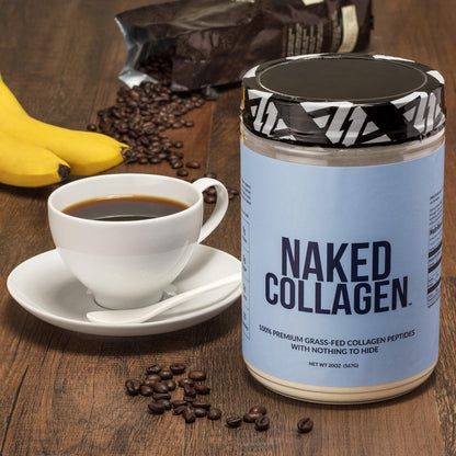 NAKED Collagen Peptides Protein Powder, 60 Servings, Pasture-Raised, Unflavored Grass-Fed Hydrolyzed Collagen Supplement, NSF Certified - Maple Wellness Supplements