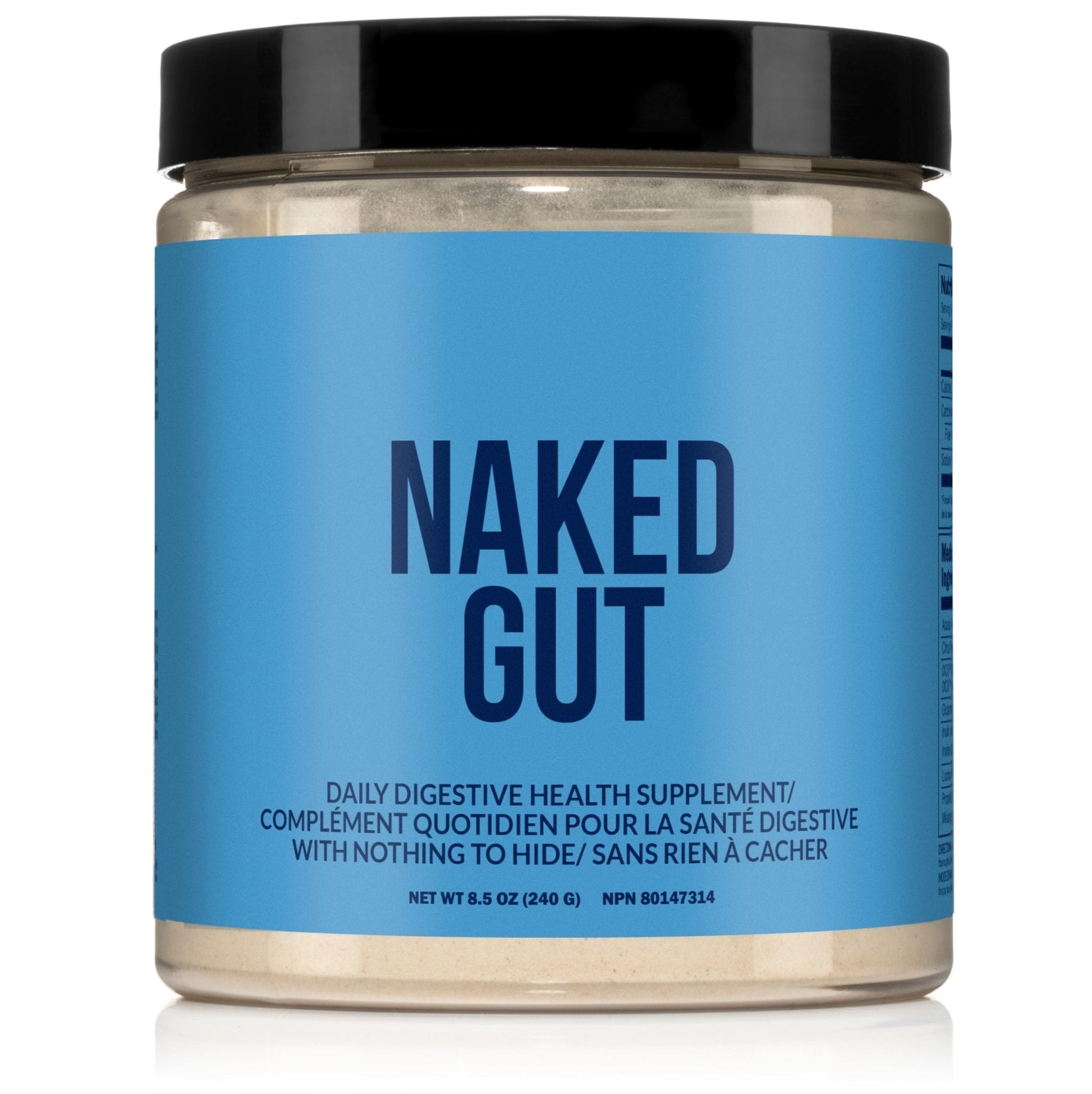 NAKED Gut - Daily Gut Health Supplement - Natural Gut Health Powder for Gut Cleanse, Digestive Support, GMO-Free, Soy-Free, Gluten-Free, - Maple Wellness Supplements