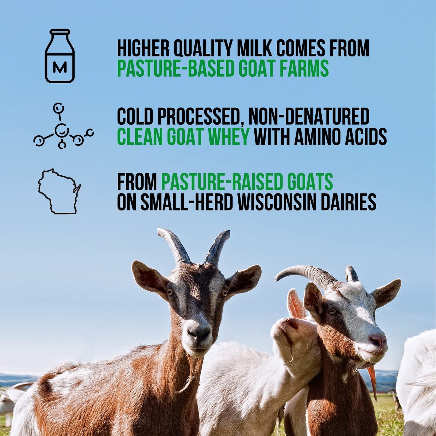 NAKED nutrition Naked Goat - Pasture Fed Goat Whey Protein Powder from Small-Herd - Maple Wellness Supplements