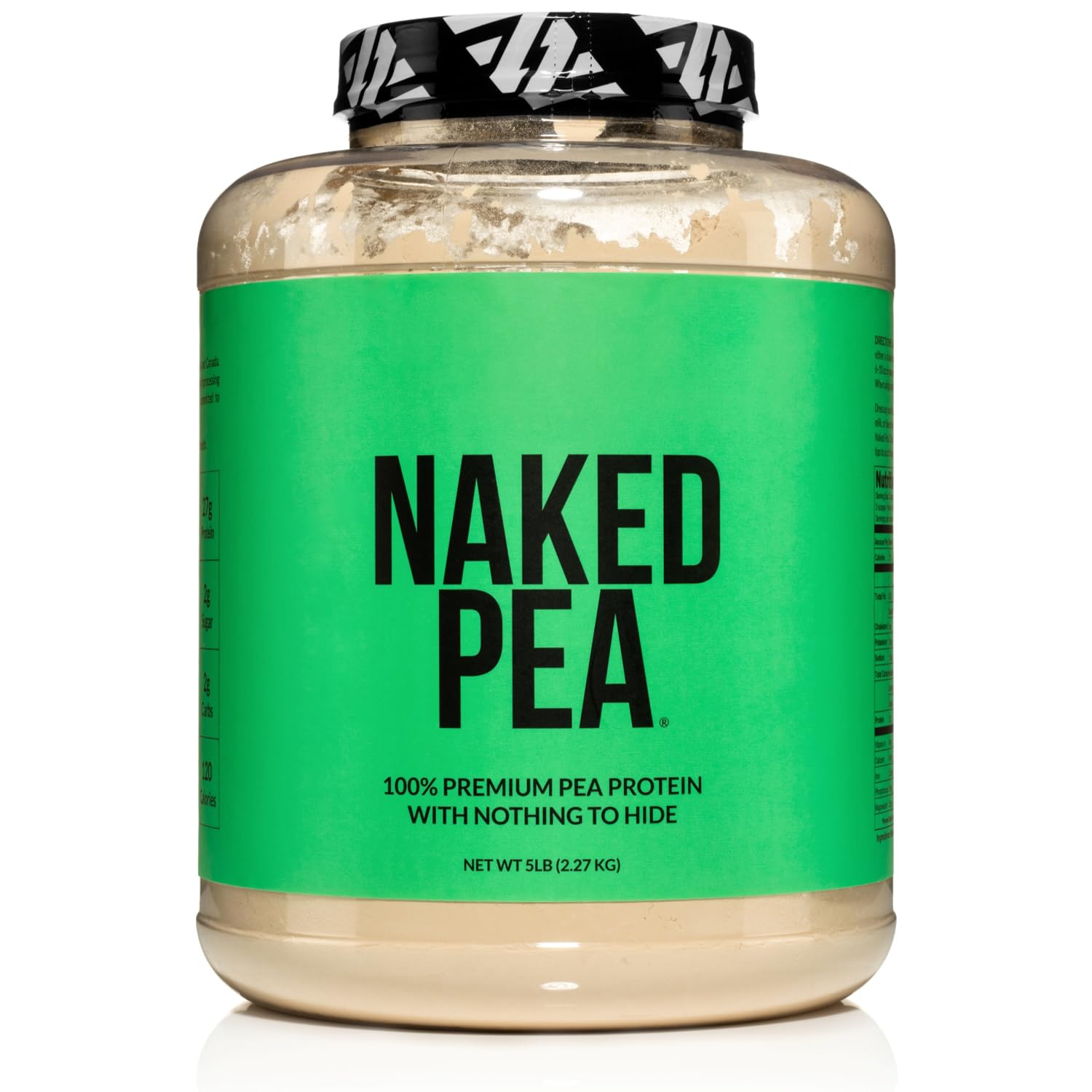 NAKED Pea - 5LB 100% Pea Protein Powder from North American Farms - Unflavored Vegan Pea Protein Isolate - NSF Certified, Plant Protein Powder, Easy to Digest - 76 Servings - Maple Wellness Supplements