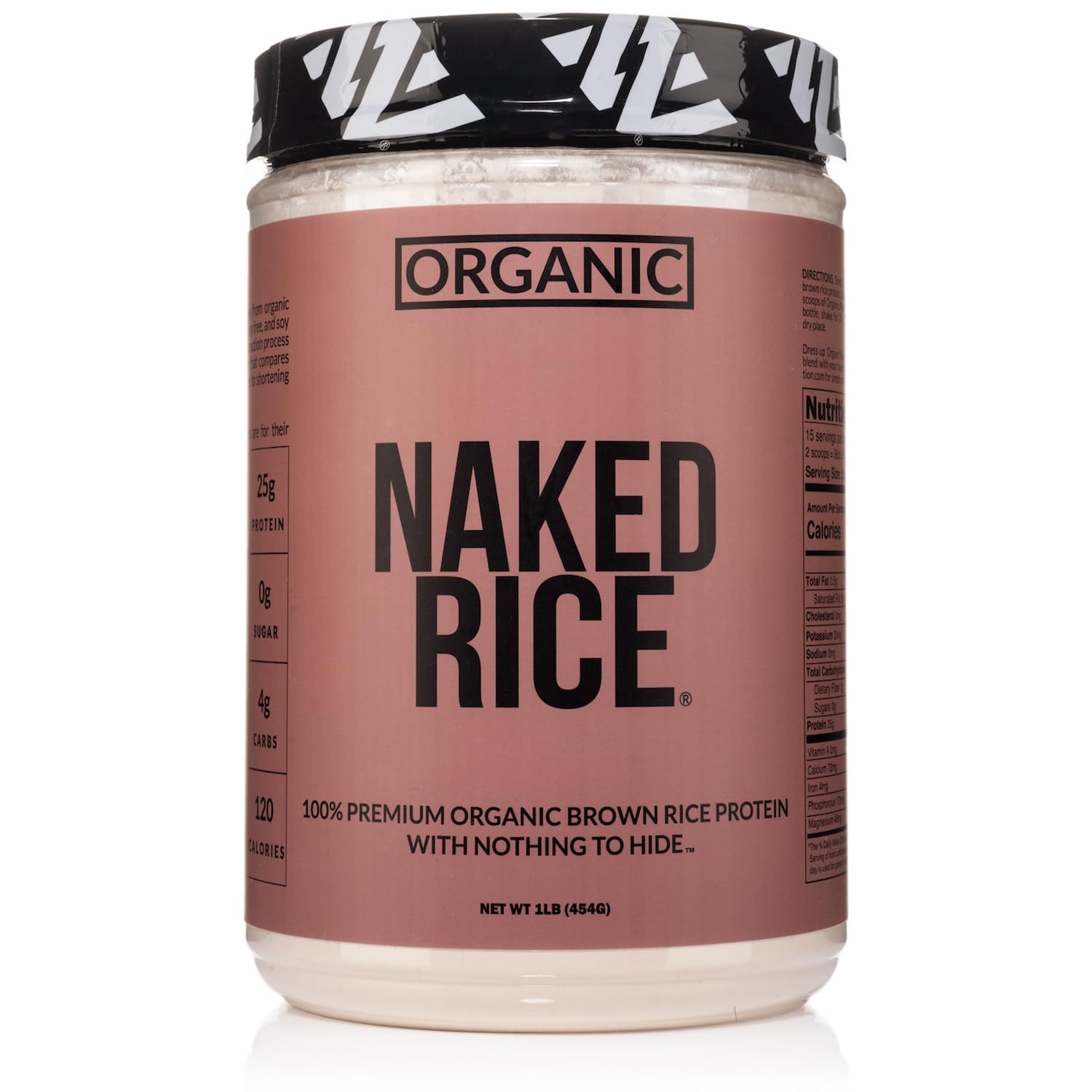 NAKED Rice 1Lb - Organic Brown Rice Protein Powder - Vegan Protein Powder, GMO Free, Gluten Free & Soy Free. Plant-Based Protein, - Maple Wellness Supplements