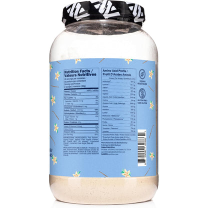 NAKED Shake - Vanilla Protein Powder - Plant Based Protein Shake with Mct Oil, NSF Certified, Gluten-Free, Soy-Free, No Gmos Or Artificial Sweeteners - 30 Servings - Maple Wellness Supplements
