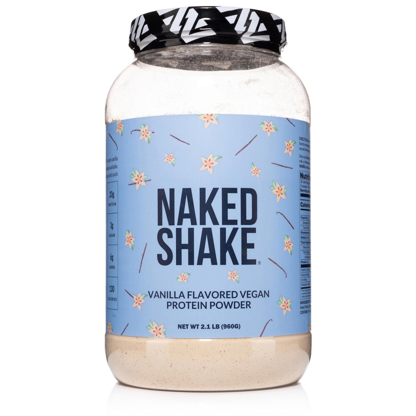 NAKED Shake - Vanilla Protein Powder - Plant Based Protein Shake with Mct Oil, NSF Certified, Gluten-Free, Soy-Free, No Gmos Or Artificial Sweeteners - 30 Servings - Maple Wellness Supplements