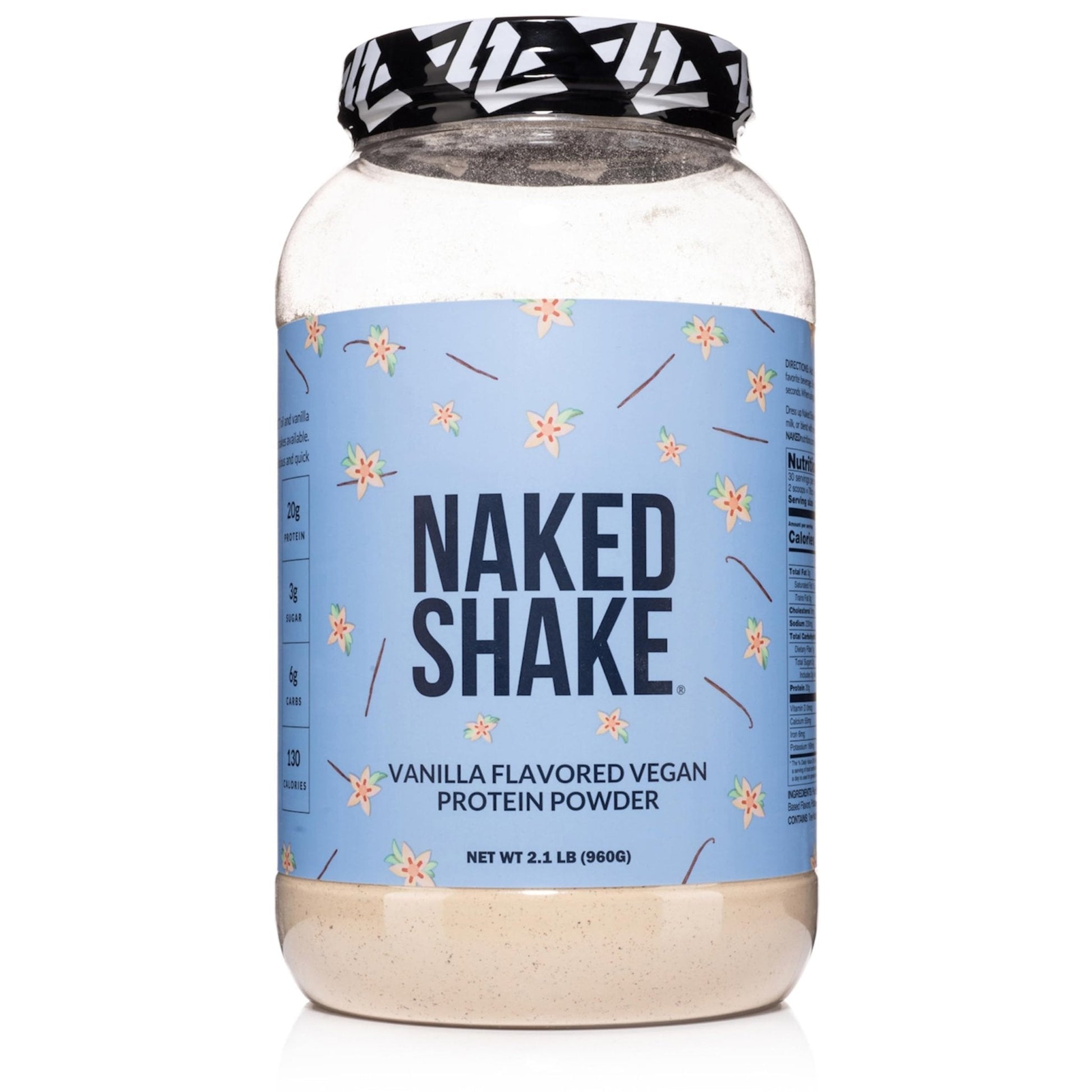 NAKED Shake - Vanilla Protein Powder - Plant Based Protein Shake with Mct Oil, NSF Certified, Gluten-Free, Soy-Free, No Gmos Or Artificial Sweeteners - 30 Servings - Maple Wellness Supplements