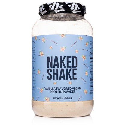 NAKED Shake - Vanilla Protein Powder - Plant Based Protein Shake with Mct Oil, NSF Certified, Gluten-Free, Soy-Free, No Gmos Or Artificial Sweeteners - 30 Servings - Maple Wellness Supplements