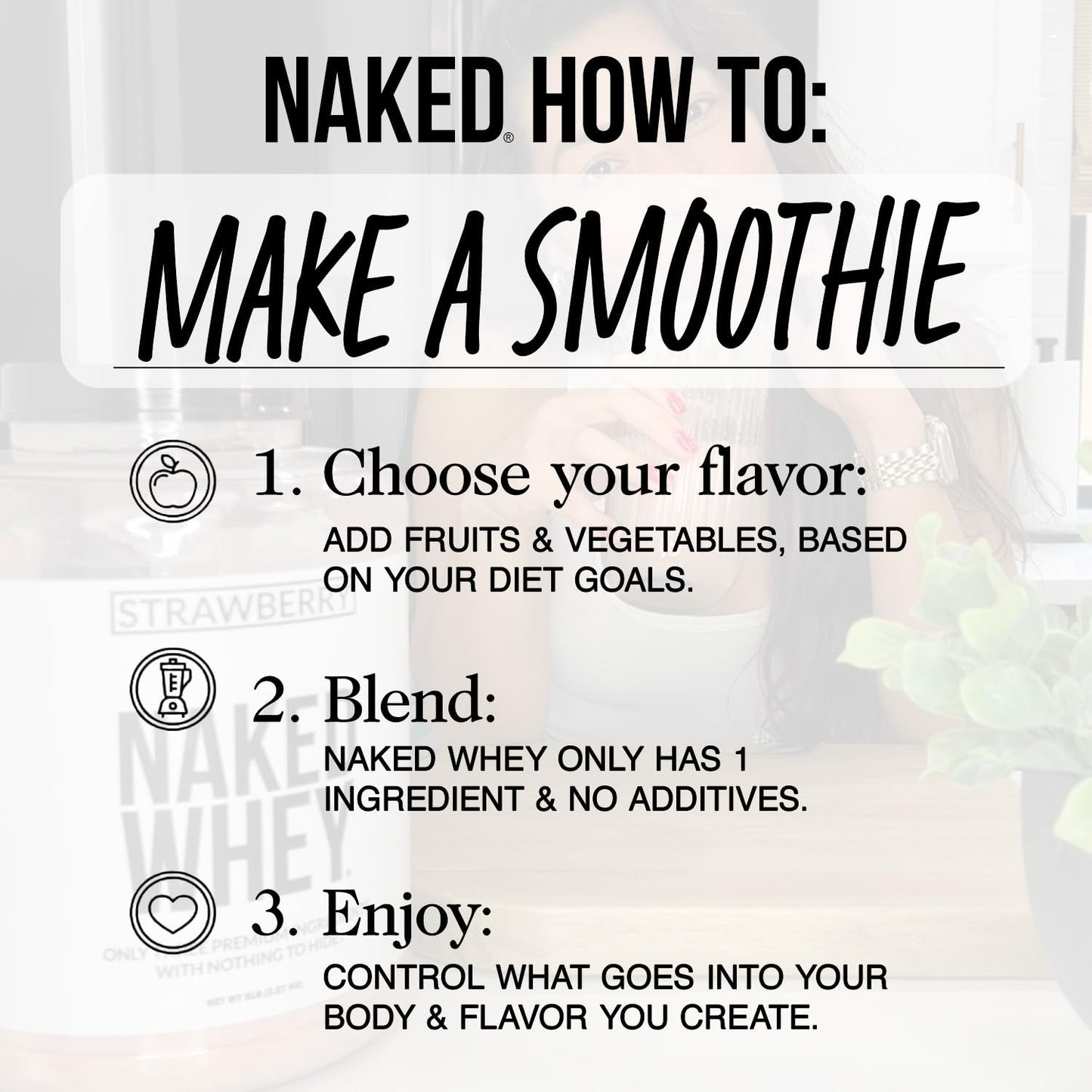 NAKED Whey 1Lb - Only 1 Ingredient, Grass Fed Whey Protein Powder, NSF Certified, Undenatured, No Gmos, No Soy, Gluten Free - Maple Wellness Supplements