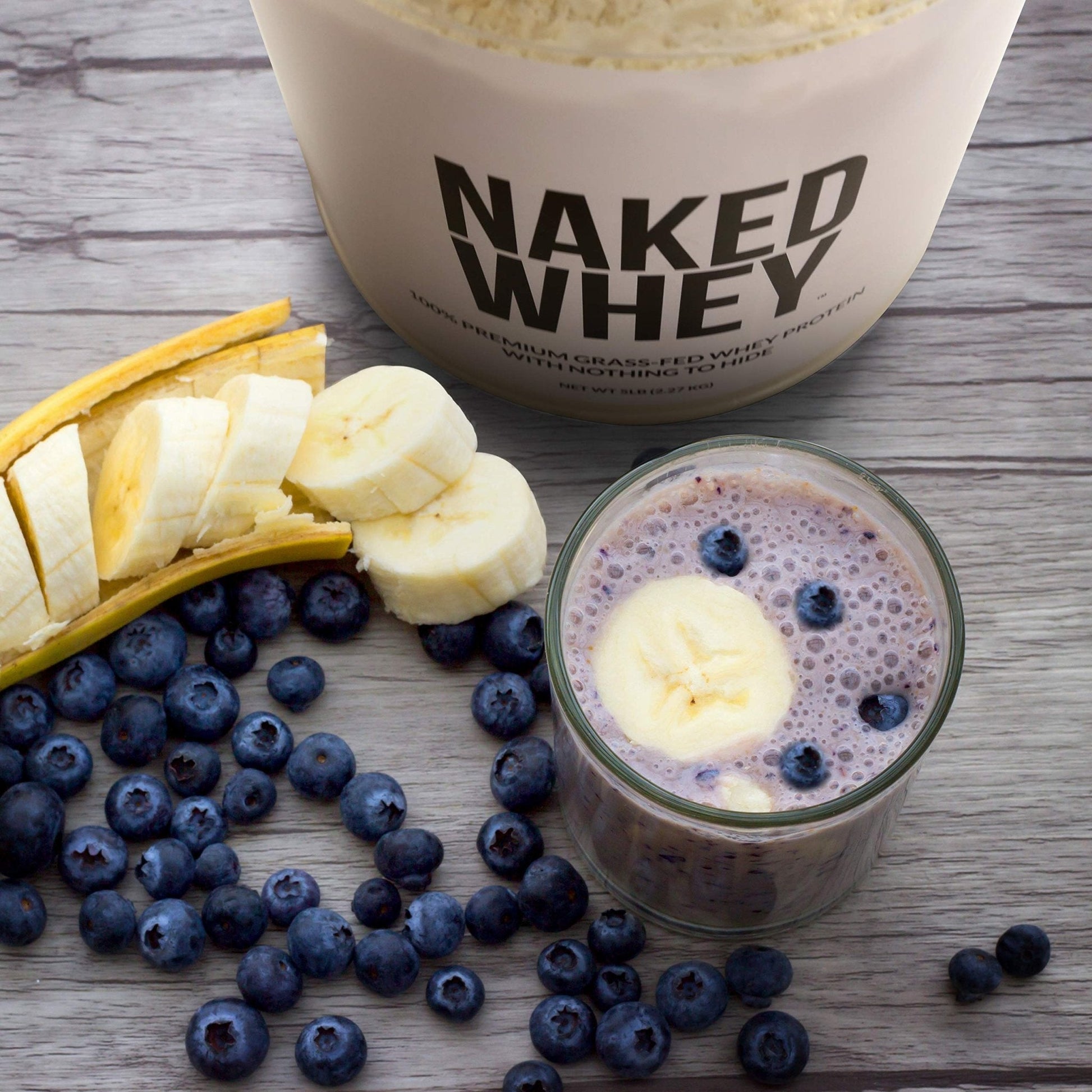 NAKED WHEY 5LB 100% Grass Fed Unflavored Whey Protein Powder - US Farms - Maple Wellness Supplements