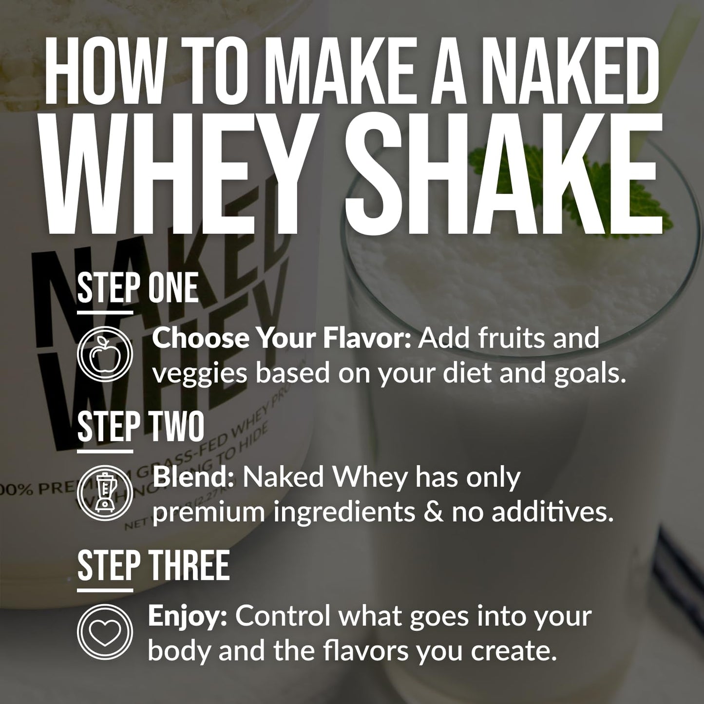 NAKED Whey Protein Powder (Chocolate PB, 2 LB) - Maple Wellness Supplements