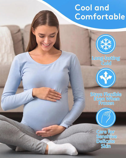 nalax Hemorrhoid Ice Pack 2 Pack – Ultra-Soft Reusable Cooling Gel Pads for Fast Relief, FSA-HSA Eligible Cold Therapy for Hemorrhoid Sufferers & Postpartum Moms, Includes 2 Storage Cases - Maple Wellness Supplements