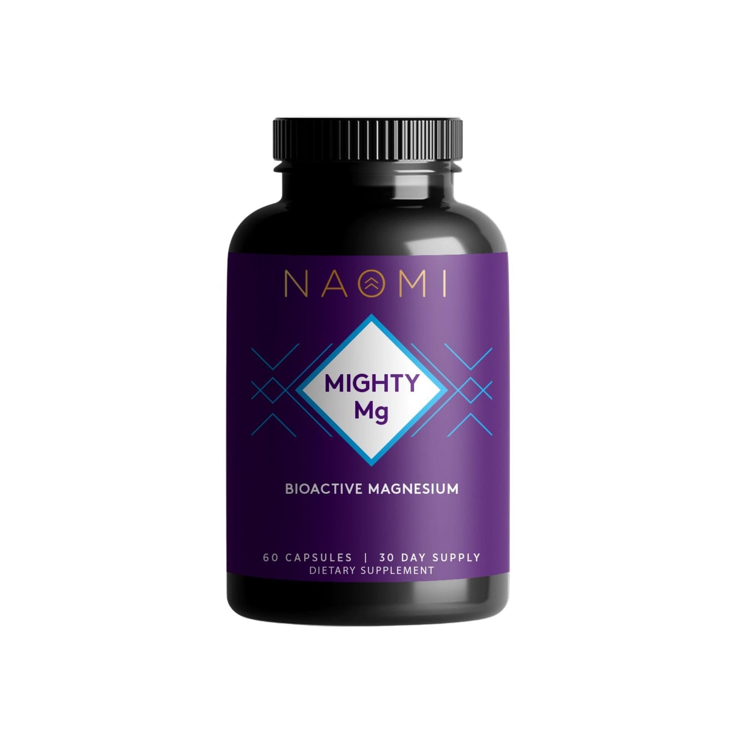 NAOMI Mighty Mg Magnesium Glycinate & Malate Complex 360mg, High Absorption Formula, Elemental Magnesium Supports Heart Health, Strong Bones, Better Sleep, Gluten-Free, Non-GMO, Vegan, 60 Veggie Caps - Maple Wellness Supplements