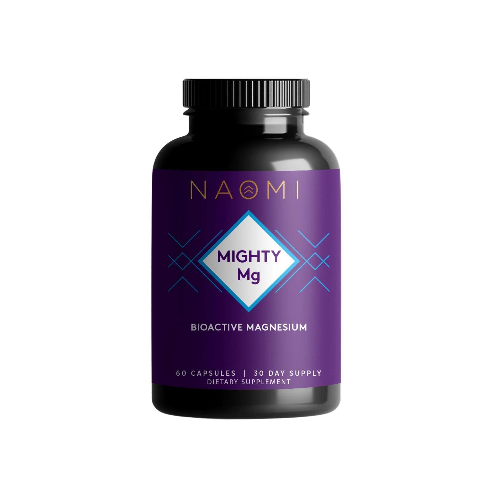 NAOMI Mighty Mg Magnesium Glycinate & Malate Complex 360mg, High Absorption Formula, Elemental Magnesium Supports Heart Health, Strong Bones, Better Sleep, Gluten-Free, Non-GMO, Vegan, 60 Veggie Caps - Maple Wellness Supplements