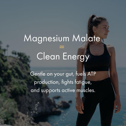 NAOMI Mighty Mg Magnesium Glycinate & Malate Complex 360mg, High Absorption Formula, Elemental Magnesium Supports Heart Health, Strong Bones, Better Sleep, Gluten-Free, Non-GMO, Vegan, 60 Veggie Caps - Maple Wellness Supplements