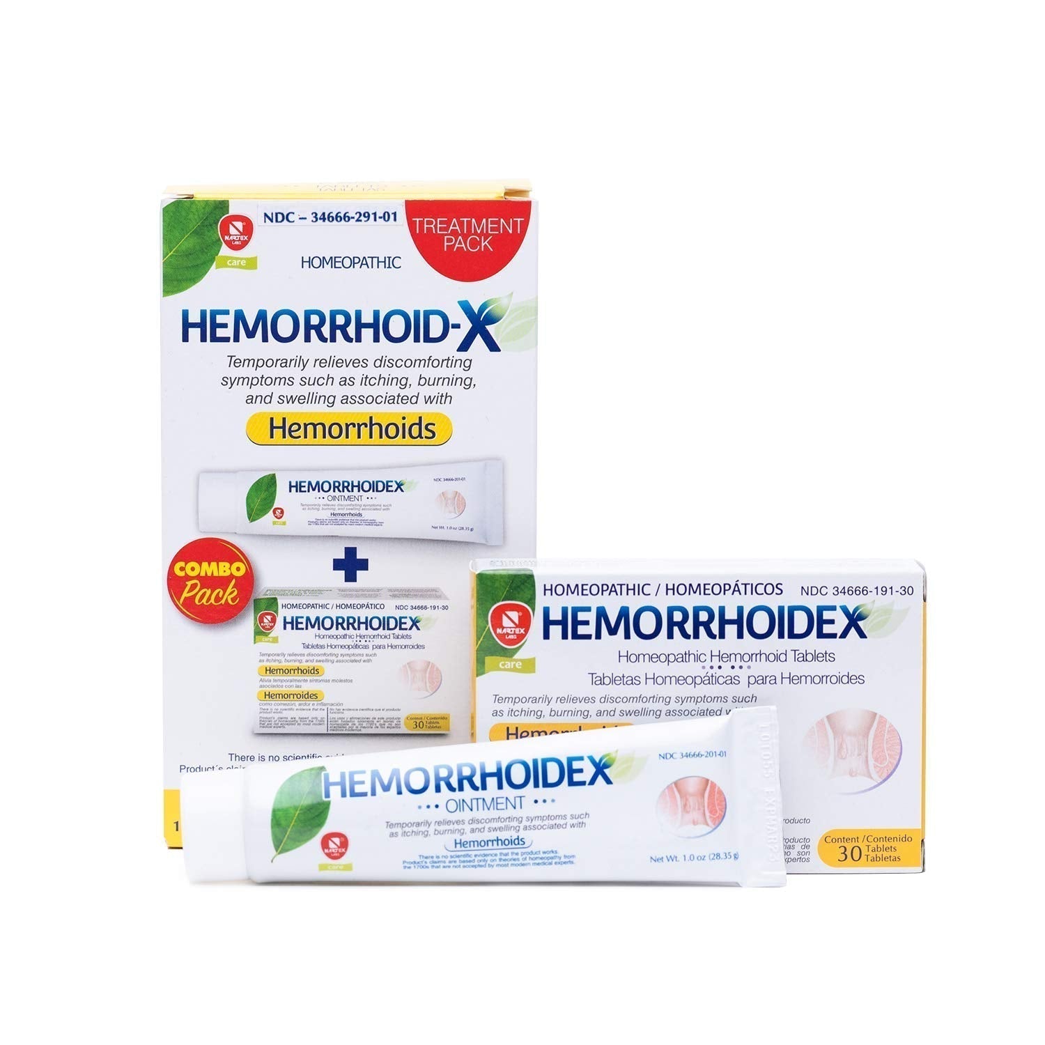 Nartex Hemorrhoid X Treatment Combo Pack 1 Tube & 30 Tablets - Maple Wellness Supplements