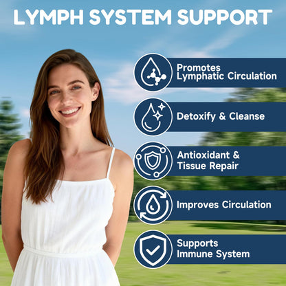 NaSeny Lymphatic Drainage Drops, 9 IN1 Lymphatic Drainage Supplements for Detox & Cleanse, Immune System Support with Echinacea, Elderberry, Dandelion, Arctium Lappa, 2 FL OZ - Maple Wellness Supplements