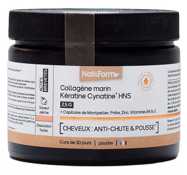 Nat&Form Marine Collagen Keratin Cynatine HNS 120 g - Maple Wellness Supplements